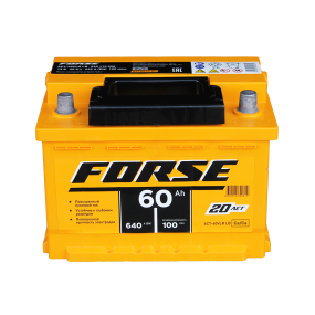 Аккумулятор FORSE 6СТ-60 VLR Euro (низкий)