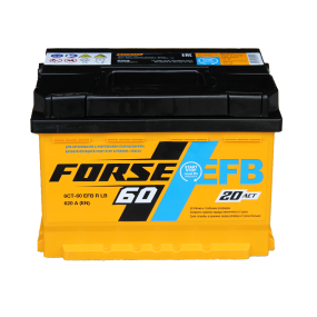 Аккумулятор FORSE EFB 6СТ-60 VLR Euro (низкий)