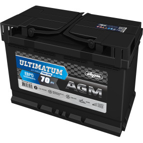 Аккумулятор ULTIMATUM 70 AGM Евро (70 Ah)