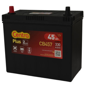 Аккумулятор Centra Plus CB457 (45Ah) Asia р тонкие клеммы