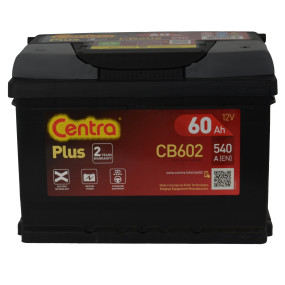 Аккумулятор Centra Plus CB602 (60Ah) низкий