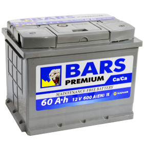 Аккумулятор BARS Premium 6СТ-60 Евро
