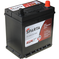 Аккумулятор SPARTA Asia AGM-B21 12V 40Ah (Китай) c бортиком