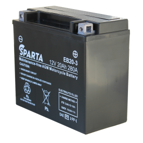 Мотоаккумулятор SPARTA EB20-3 (20 а/ч), YTX20HL-BS, YTX20L-BS, YB16L-B, YB18L-A