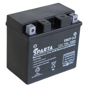 Аккумулятор для мотоцикла SPARTA EBZ7-3-2 (7 а/ч), YTZ7S, YTZ6V