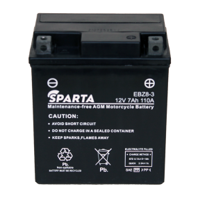 Аккумулятор SPARTA EBZ8-3 (7 а/ч), YTX7L-BS