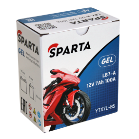 Аккумулятор SPARTA LB7-A (7 а/ч), YTX7L-BS (Гелевая)