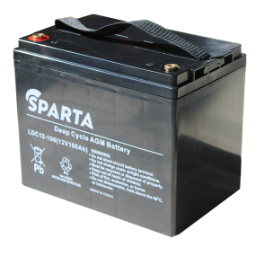 Аккумулятор тяговый SPARTA LDC12-100 (M6+DIN) 12V 100 Ah