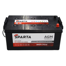 Аккумулятор грузовой SPARTA AGM LPM12-210 HD 12V 210Ah (Китай)