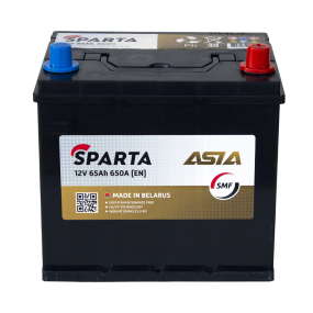 Аккумулятор SPARTA Asia 12V 65 А/ч R+ Евро (РБ)