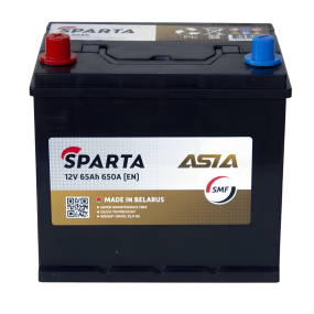 Аккумулятор SPARTA Asia 12V 65 А/ч L+ рус.(РБ)