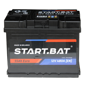 Аккумулятор START.BAT 12V55 А/ч R+ Евро