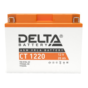 Delta AGM СТ 1220 (20 а/ч) Y50-N18L-A3, YTX24HL-BS, YTX24HL