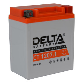 Аккумулятор Delta AGM СТ 1207.1 (7 а/ч) YTX7L-BS