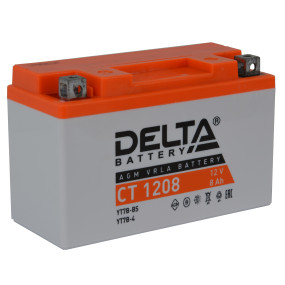 Аккумулятор Delta AGM СТ 1208 (8 а/ч) YT7B-BS,YT7B-4,YT9B-BS