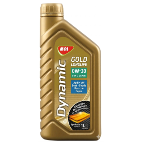 Синтетическое моторное масло MOL Dynamic Gold Longlife 0W-20 (1л)